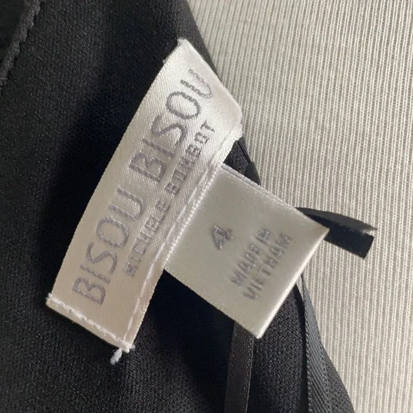 NWT Bisou Bisou Black Midi Dress - Picture 6 of 6